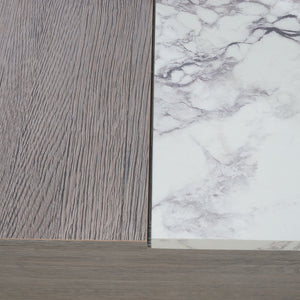 English Elm Lift-Top Coffee Table With Faux Marble Accent | Versatile Storage & Modern Design For Any Space B356P367748