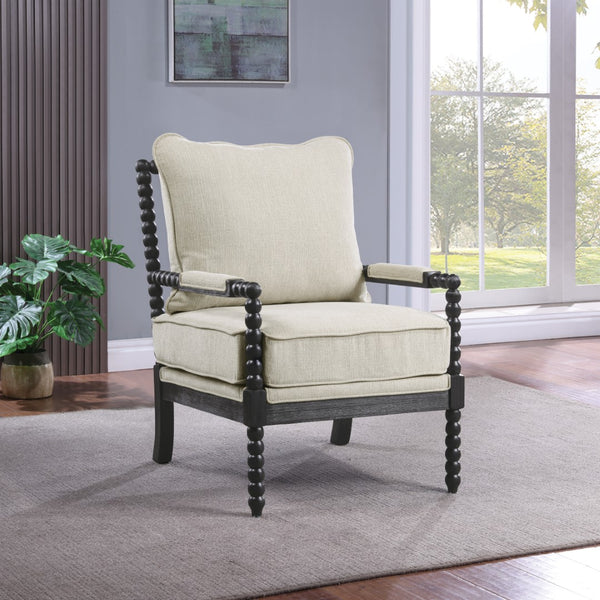 OSP Home Furnishings Eliza Spindle Chair Linen