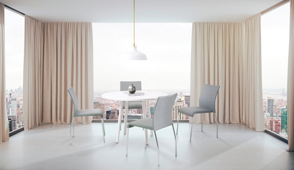 OSP Home Furnishings Conway Stacking Chair Smoke