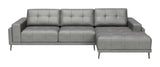 Bliss RAF Chaise Sectional Gray 110372 Zuo Modern