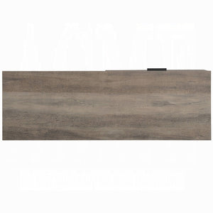 English Elm Rustic Oak And Black Writing Desk - Compact Industrial Design With Drawer And Shelf For Small Spaces B062P209209-GIGA