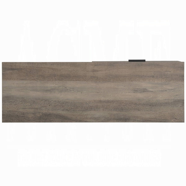 English Elm Rustic Oak And Black Writing Desk - Compact Industrial Design With Drawer And Shelf For Small Spaces B062P209209-GIGA