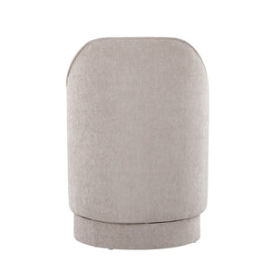 English Elm 18" Tufted Velvet Vanity Stool with 360 Swivel Base and Hidden Storage Compartment Grey B202P471495