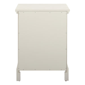 OSP Home Furnishings Farmhouse Basics Nightstand Rustic White