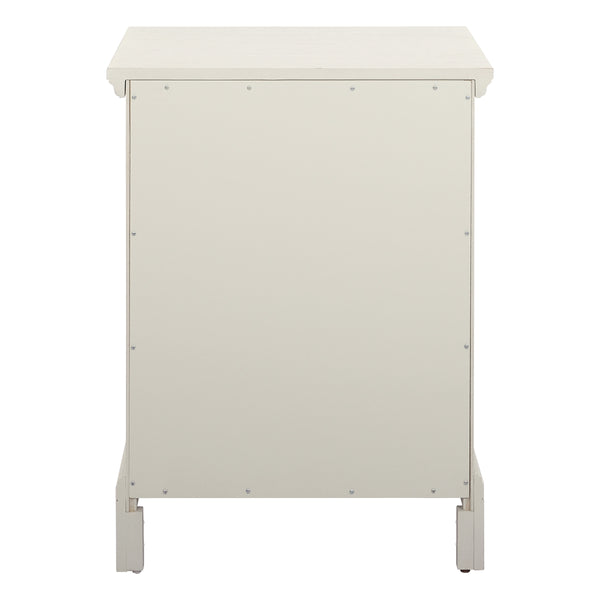 OSP Home Furnishings Farmhouse Basics Nightstand Rustic White