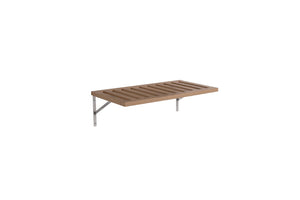 English Elm Modern Slim Wall Shelf with Mounting Brackets for Bathroom Vanity or Kitchen T3785P396521