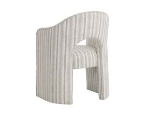 Sunpan ANAYA Dining Armchair - Timeless Comfort and Style with Elegant Arched Silhouette for Versatile Use Cream 112571
