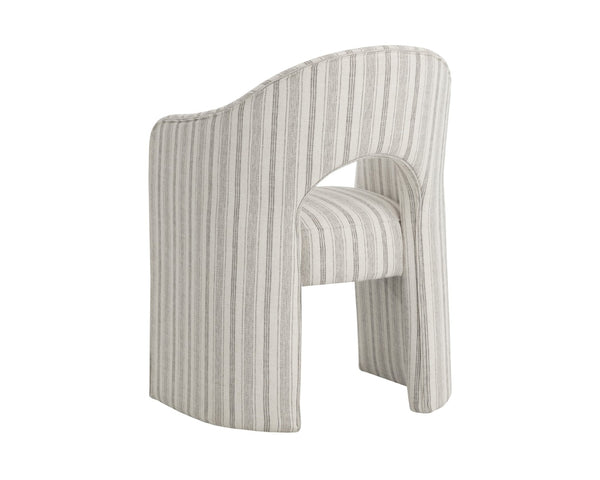 Sunpan ANAYA Dining Armchair - Timeless Comfort and Style with Elegant Arched Silhouette for Versatile Use Cream 112571