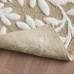 English Elm Cotton 24x60 Tufted Bath Rug with Plush 100% Cotton Pile, Non-Slip Spray Latex Backing for Comfort B035P203228