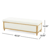 Christopher Knight Home® - Noble House - - Osgood White Storage Ottoman