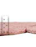 Unique Loom Braided Jute Punita Hand Braided Novelty Rug Pink,  5' 1" x 5' 1"