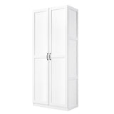 Manhattan Comfort Hopkins Modern Storage Closet White 3GLF-WH