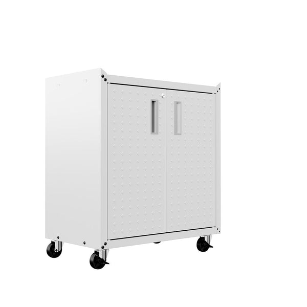 Manhattan Comfort Fortress Modern Garage Cabinet White 3GMCC-WH