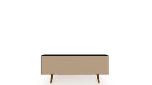 Manhattan Comfort Tribeca Mid-Century Modern TV Stand Black 3PMC70