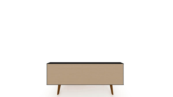 Manhattan Comfort Tribeca Mid-Century Modern TV Stand Black 3PMC70