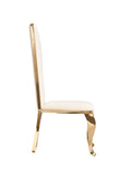 VIG Furniture Modrest Bonnie - Modern Beige Velvet & Champagne Gold Dining Chair (Set of 2) VGZA-Y906-BGE-GLD