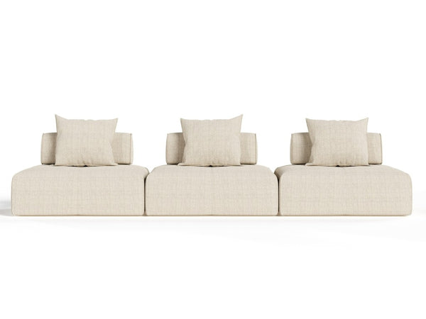 VIG Furniture Mondo Modular Beige Fabric Sectional Sofa - 3-Piece Modern Convertible Seating, Durable Comfort VGOD-ZW-22033-MOD-BGE-3-Piece Sectional