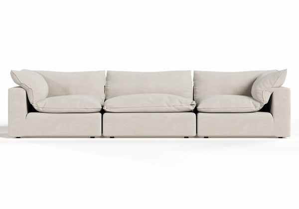 VIG Furniture Garman Modern Light Grey 3-Piece Modular Sectional Sofa — Versatile Configurable Seating, Durable Upholstery, Plush Comfort VGKKKF2651-MOD-GRY-SECT-3-Piece Sectional