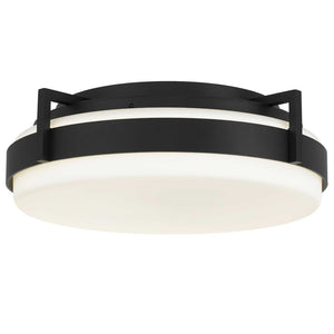 English Elm 12 Inch Led Flush Mount Ceiling Light Dimmable Selectable Color Temperature Glass Diffuser B370P399051
