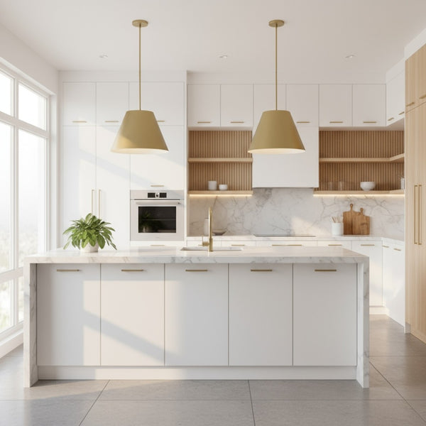 English Elm 16 Inch Sculptural Matte Pendant Light with Etched Glass Diffuser for Kitchen or Dining Antique Brass B370P403646