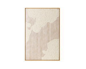 Sunpan WORLD VIEWS - 40" X 60" Modern Abstract Artwork in Natural Floater Frame - Gallery Ready Décor A0415