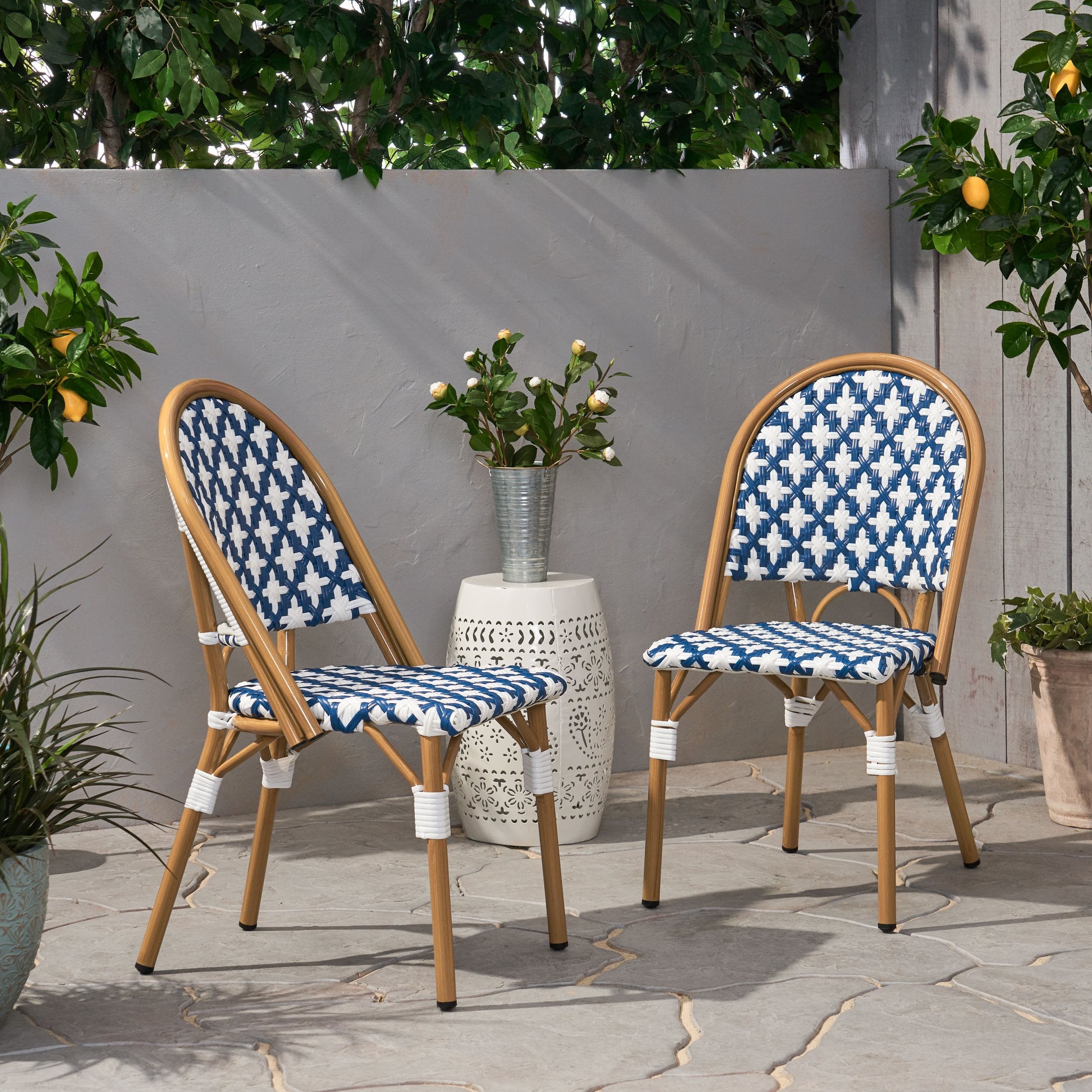 Christopher Knight Home Philomena Bistro Chairs - Thumbnail 3