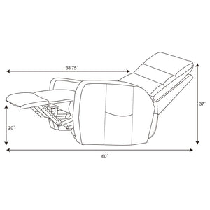 English Elm Royston Channel Back Power Lift Recliner with Remote and Pocket Coil Fabric Seat B062P440092