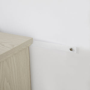 English Elm Mantel Stone TV Media Stand with Faux Stacked Stone Surround, Modern Console with Ample Storage and Cable Management for TVs up to 65" White W1758P187685