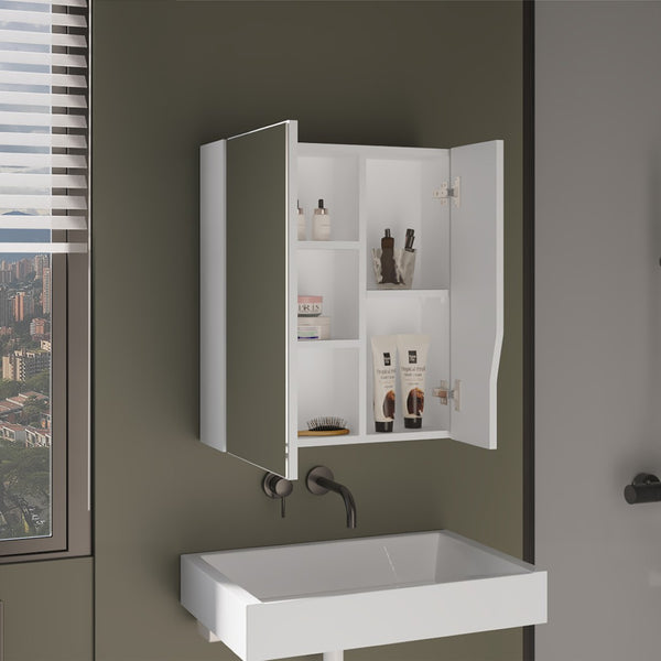 English Elm Laflin Mirrored Wall Cabinet Slim Modern Storage for Bathroom or Bedroom Accent B092P474476
