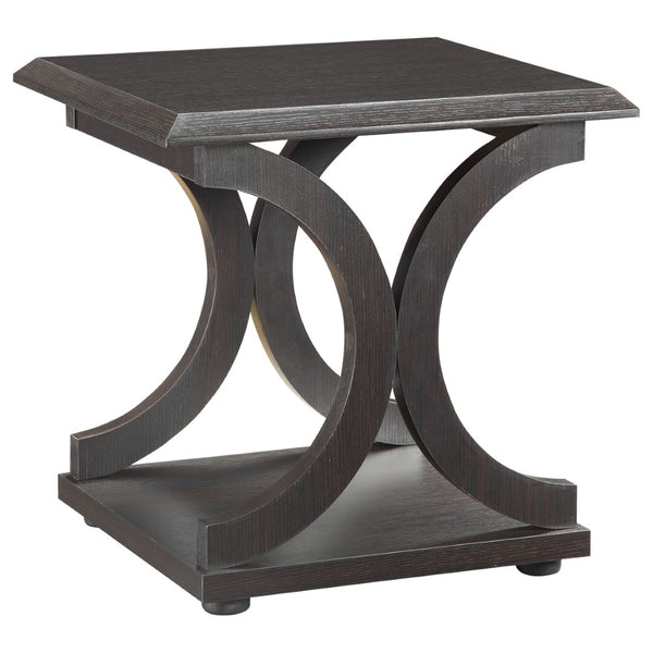 English Elm Fletcher Gloss White Lacquer Coffee and End Table Set for Modern Living Rooms B062S01666