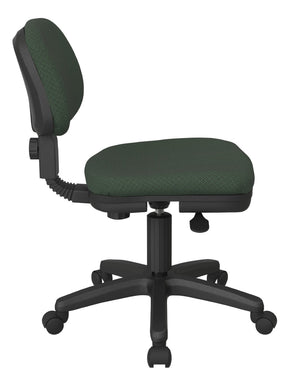 OSP Home Furnishings Basic Task Chair with Pneumatic Height Adjustment Swivel Seat for Home Office Use SC117-106