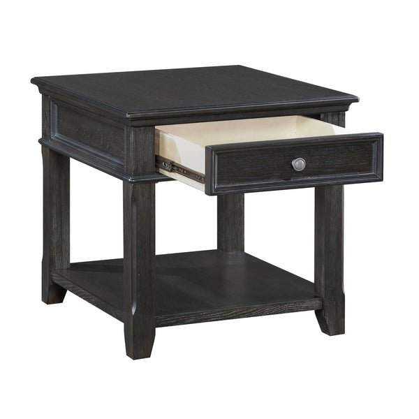 English Elm Living Lift-Top Coffee Table with Hidden Storage, Dovetail Drawer, Open Shelves, Casters & Pewter Knobs Charcoal 27.75 L x 31.25 W x 11.25 H B011P298851