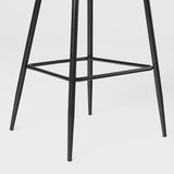 O Upholstered Bar Stool Charcoal OOOD4DCL Walker Edison