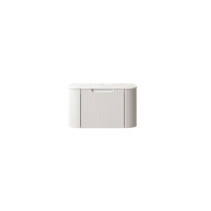 English Elm Dina Floating Bathroom Vanity Cabinet Sintered Stone Top Soft Close Drawer White W2615P396592