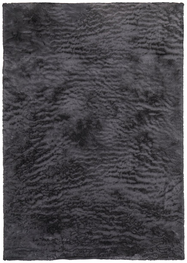 Feizy Rugs Luxe Velour Collection: Elegant And Durable High Pile Polyester Rug For Modern And Rustic Spaces Taupe,Black Polyester Lxv4506fslt000d15