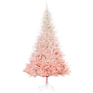 English Elm Homcom 6Ft Pink Unlit Spruce Christmas Tree With 800 Tips - Realistic, Customizable & Durable Décor W2225P229761