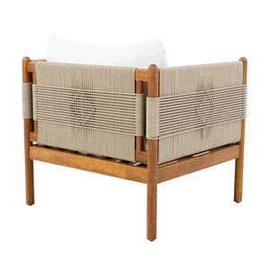 English Elm Outdoor Acacia Club Chair Set with Hand-woven Rope and Teak Finish for Patio N768P361445T_2