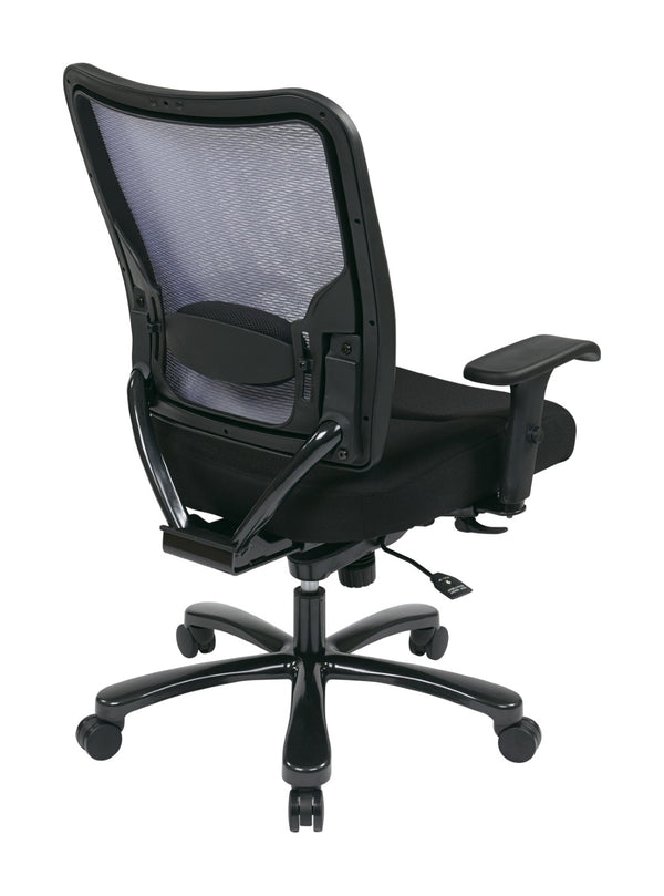 OSP Home Furnishings Big Tall Heavy Duty Ergonomic Office Chair with Mesh Back and 400 Lb Weight Capacity 75-7A773-231