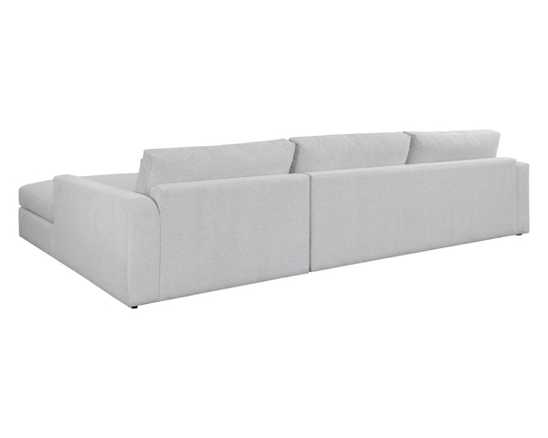 Sunpan Merrick Sofa Chaise - Stylish Comfort with Fully Upholstered Base, Modern Design for Any Space Left Arm Facing