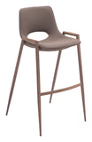 Desi Barstool - Set of 2 Brown & Walnut 109734 Zuo Modern