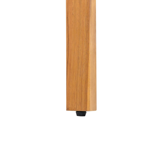 English Elm Acacia Wood Outdoor Dining Chair Set with Rope Arms and Waterproof Cushions N779P279983M