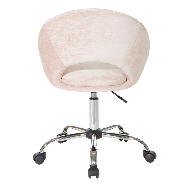OSP Home Furnishings Milo Office Chair Blush