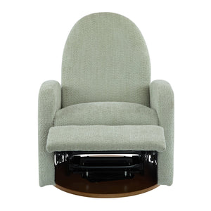 English Elm Christopher Knight Home® - 360 Swivel and Glider Recliner Chair with Boucle Upholstery, Solid Wood Base, Smooth Rocking Comfort Light Green N771P207029L
