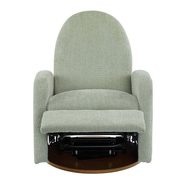 English Elm Christopher Knight Home® - 360 Swivel and Glider Recliner Chair with Boucle Upholstery, Solid Wood Base, Smooth Rocking Comfort Light Green N771P207029L