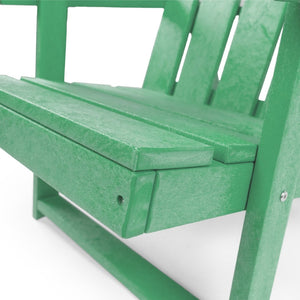 English Elm Shoreline Recycled Hdpe Folding Adirondack Chair Fully Assembled Modern Patio Seating Green B2745P409682