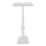 Jena White Accent Table