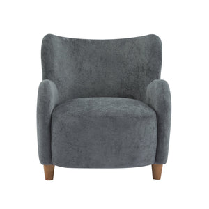 English Elm Christopher Knight Home® - Lucia Velvet Wingback Armchair with Pocket Spring Cushion, Mid-Century Birch Legs, Luxe Comfort Dawn Grey 31.5 L x 30.75 W x 30.5 H N776P205426K