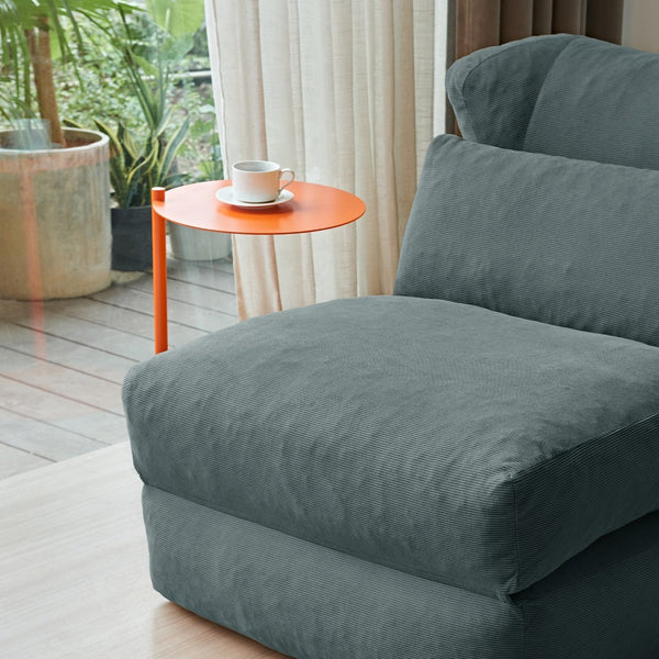 English Elm Cloud Corduroy Sleeper Chair Foldable High Density Foam Seat for Small Space Living Grey W1765P448641