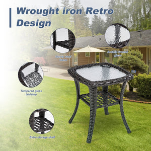 English Elm Tl Six Piece Outdoor Seating Set Pe Rattan Swivel Chairs Sofa Footstools Patio W5382S00017