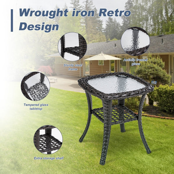 English Elm Tl Seven Piece Outdoor Patio Set Pe Rattan Wicker Swivel Chairs Sofa Footstools W5382S00008